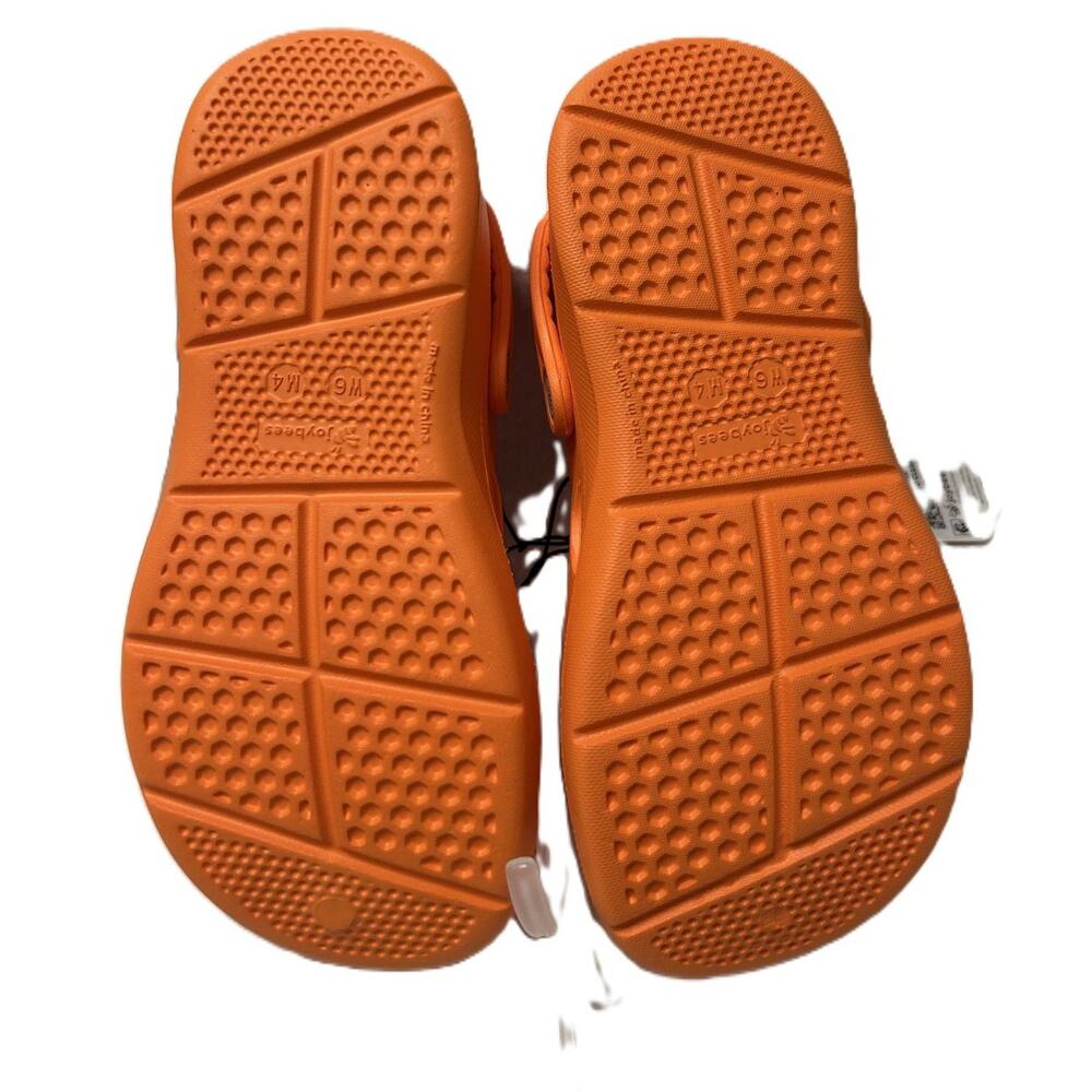 NWI Joybees Active Clog Game Day Orange Women’s 6 / Men’s 4 Lightweight EVA - Picture 9 of 12